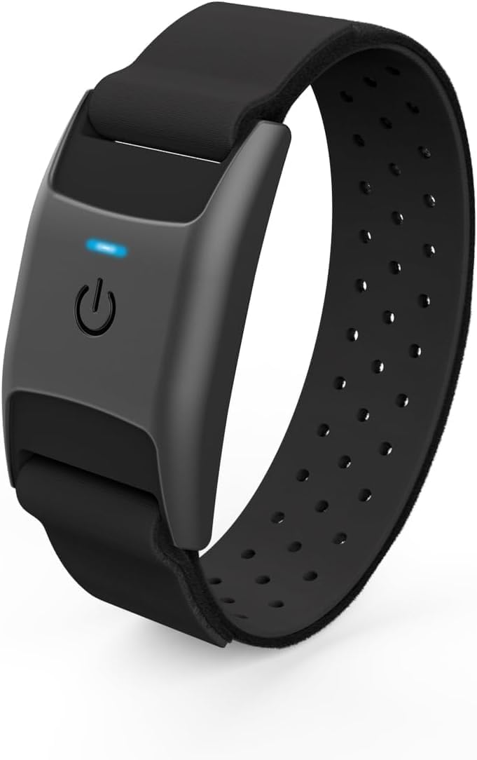 Heart Rate Monitor Armband HRM CHILEAF Heart Rate Sensor HR Sensor IP67 ANT+ Bluetooth 60H Long Battery Life Compatiable for Polar Beat,Wahoo Fitness,SportsTracker,Zwift,Nike+Run Club,X-Fitness, Etc