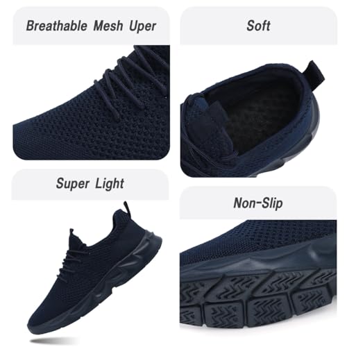 Image of DLWKIPV Womens Walking Shoes Slip On Sneakers Tennis Shoes Running Sport Workout Gym Shoes Athletic Non Slip Lightweight Breathable Fashion Casual Shoes for Travel Work