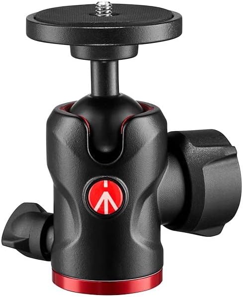 Manfrotto 494 Centre Ball Head, for Camera Tripods, Fluid Ball Head for Ergonomic and Functional Tripods, Camera Stabilizer, Photography Accessories, Simple and Intuitive (MH494)