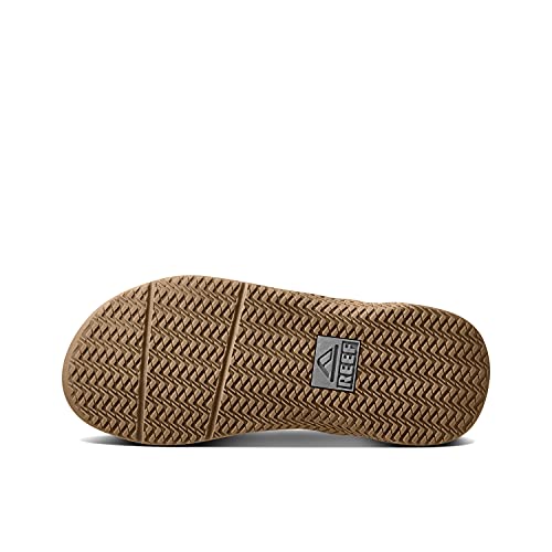 Reef Anchor Mens Beach Flip Flop, Water Friendly, Cushioning Heel Airbag, Black/Silver, 12 - image 5