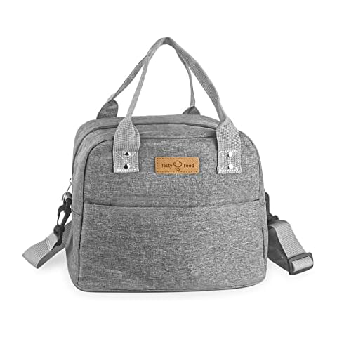 FuninCrea Bolsa de Almuerzo de Aislamiento con Bolsa de Refrigeración Ajustable Cover