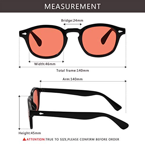 Image of Bestum Inspired Square Sunglasses With Rivets Tinted Lens UV400
