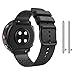 CUZOW Watch Bands Compatible with Polar Vantage M / M2 / Vantage Grit X/X Pro, 22mm Soft Silicone Replacement Strap - Black