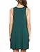 AUSELILY Women's Summer Dress Sleeveless Floral Mini Dresses with Pockets Bohemian Dress 2025 New Dark Green M