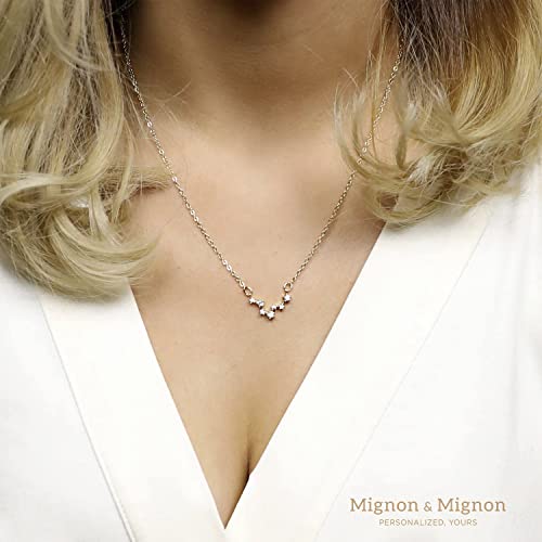 Crystal Zodiac Jewelry Celestial Jewelry Constellation Star Necklace Leo Virgo Birthday Gift For Her Sorority Gift For Women Bridesmaid Necklace - Zcpn #TOP4