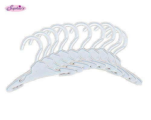 Sophia's White Plastic Doll Hangers