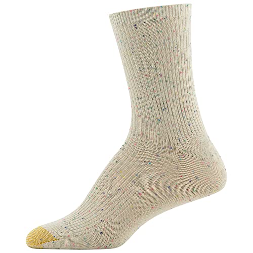GOLDTOE Women's Lola Ribbed Short Crew Socks, 6-Pairs3