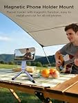 UGREEN Support de téléphone magnétique compatible avec MagSafe, Trépied portable de téléphone de poche pour le fliming, pliable selfie Stick avec filetage à vis 1/4 Compatible avec iPhone 17 Pro Max Air 16 15 14 13 12