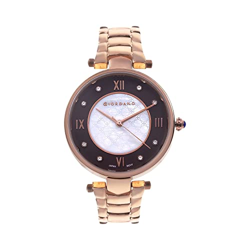 Giordano AW22 Collection Analog Watch for Women | Metal Strap and Crystal Studded to complement Your Look – GD-4032