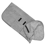 BCOATH Bata de Baño para Mascotas XS Gris de Algodón Absorbente, Bata para Perro Secado Rápido, Ropa Flexible para Cachorros, Accesorios para Perros para Secar y Aseo Diario