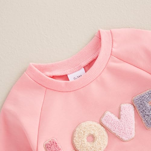 ZyHwShine Baby Girl Valentines Outfit Clothes LOVE Jumpsuit Romper 0 3 6 12 18 Months Baby Coming Home Clothes3