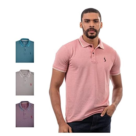 Kit 4 Camisa Polo Plus Básica Masculina Piquet Algodão John Pull