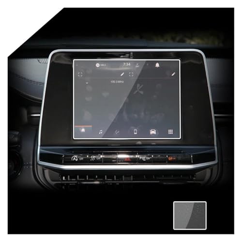 Verre trempé pour Compass 2021-2022 film de protection écran auto HD tactile 10.1 pouces