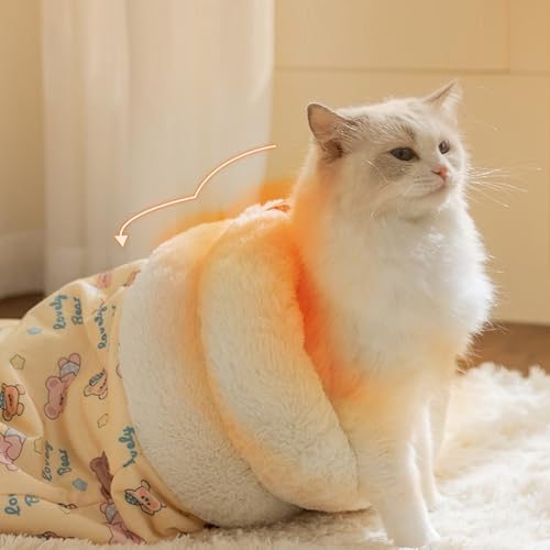 Sac à chat et panier chaud lavable pour chiot et chaton d'hiver - 4
