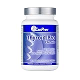 CanPrev Thyroid-Pro Formula, 60 Vegan Capsules 30-Day Supply - Blend of Nutrients and Herbs - Supports Thyroid Gland Function & Prevent Iron Deficiency - Dairy Free, Gluten free, Non-GMO and Soy Free
