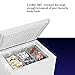 Northair Chest Freezer - 5 Cu Ft with 3 Removable Baskets - Reach In Freezer Chest - Quiet Compact Freezer - 7 Temperature Settings - White