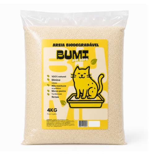 Bumi Pet Care Areia Biodegradável Milho e Mandioca 4kg