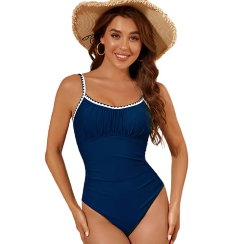 Maillot de bain push-up plissé galbant pour silhouette sublimée à la plage