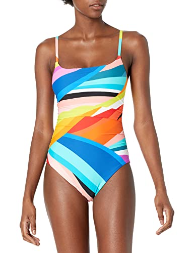 La Blanca Womens Mio Fashion One Piece Swimsuits, Multi Sunscape, 22 Plus #TOP29