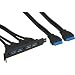 Produktbild InLine 33390D Slotblech USB 3.0, 4x USB Buchse auf intern Mainboardanschluss, 0,5m