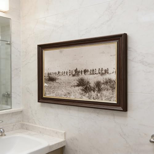 Impression sur toile Geronimo et Apaches tableau cadre premium - 5