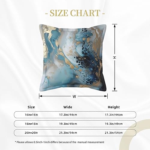 Housse de coussin extérieur en cuir effet marbre 50x50 rustic chic