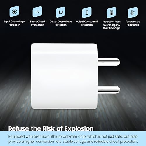 Image of iPhone USB C Charger, Type C Wall Charger for 15 14 13 12 11 Charger Fast Charging 20W Power Adapter for iPhone 15 /14 /14 Pro /14 Pro Max /14 Plus /13 /12 /11, XS /XR /X, iPad, Samsung, Nothing, CMF, More