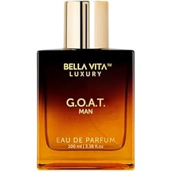 Bellavita Luxury G.O.A.T. Eau de Parfum | 100 ml (3.4 fl.oz.) | Perfume for Men | Citrus, Bergamot, Patchouli, and Vetiver Notes | Long Lasting Men's Fragrance | Gift for father's Day