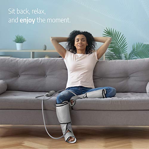 Sedona Leg Massager Circulation Device - Rechargeable Foot Sequential Machine, Calf Neuropathy Massage for Home Use for Calves, Legs, Ankles and Feet for Vein Support – Grey - Thumbnail 6