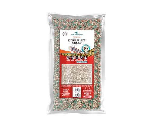 AquariumLine Koiessence Sticks – Alimento básico en barra flotante para carpas y peces de estanque, varios tamaños (80 l/8 kg)
