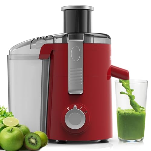 SiFENE Compact Juicer Machine with 2.5" Wide Chute, High-Speed, Easy-to-Use, Space-Saving, Easy Clean & BPA-Free for Juicing Beginners, Satisfying Juice Cravings in No Time