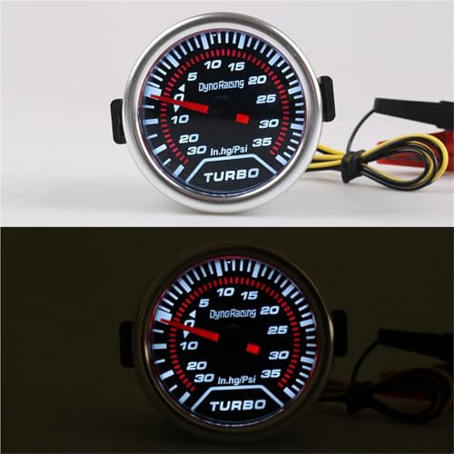 Medidor de presión turbo 35 psi de esfera analógica 52mm modelo BX101226 2