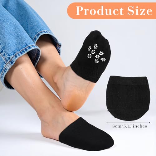 9 Pairs Toes Sock for Backless Mules, Half Socks Toe Topper Covers Non-slip Mule Socks No Show Toe Toppers Liner for Women2