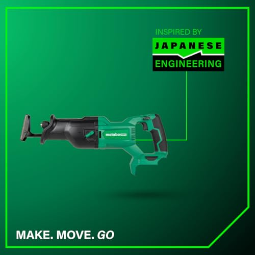 Metabo HPT 18V MultiVolt Cordless Reciprocating Saw, Orbital Cut Mode, 36% Less Vibration, 1-1/8" Stroke Length, 3,000 SPM, LED Light, Tool Body Only, CR18DBQ4 thumbnail 10