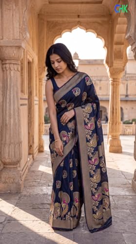 Image of Premium Quality Banarasi Soft Silk Saree | Saree for Women
