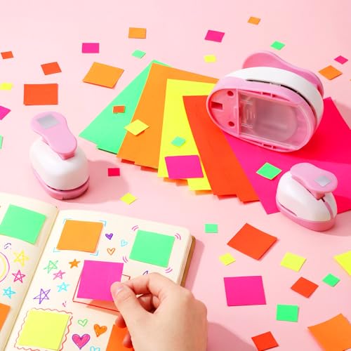 Perforadora de papel de corte limpio con pegatinas para decorar fotos y bordes de tarjetas 5