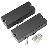 Artec MDC5 Ceramic Magnet Soapbar Style Bass Pickup Neck Bridge Pickups Set 14.4K for...