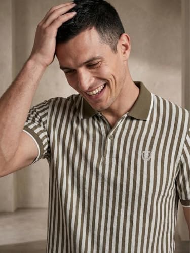 Image of Men Polo Cotton Rich Regular Fit Half Sleeves T-Shirt