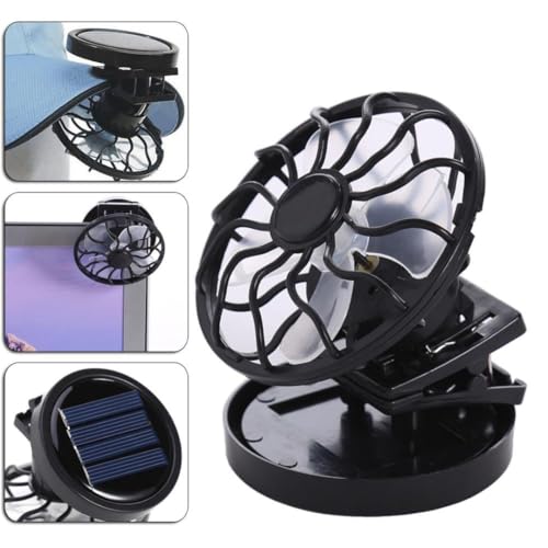 Image of STARQ Mini Handheld Rechargeable Fan | Compact & Powerful Portable Cooling Fan for Travel, Office, Outdoor Use - White (Solar-Fan)