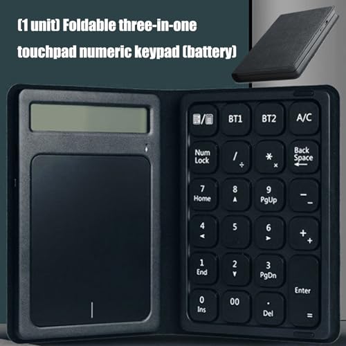 Teclado numérico transportable para portátil con panel táctil flexible 7