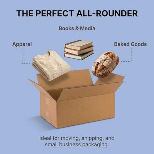 Image of BOX USA Shipping Boxes 16 inchL x 10 inchW x 6 inchH, 25-Pack Medium Corrugated Cardboard Boxes for Shipping, Mailing, Packing, Packaging and Storage