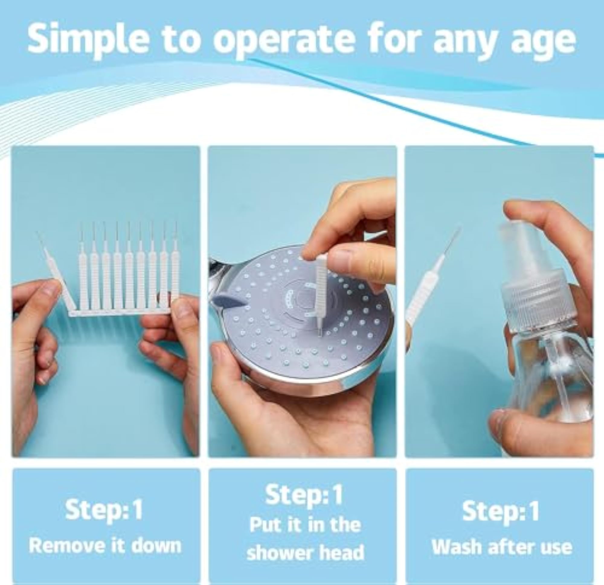 20 PCS Shower Nozzle Gap Hole Cleaning Brush Set