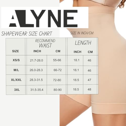 Image of ALYNE Women Waist Shapewear with Anti Rolling Strip Tummy Control Tucker Waist Slimming Panties Shapewear Underwear Seamless High Waist Body Shaper Core