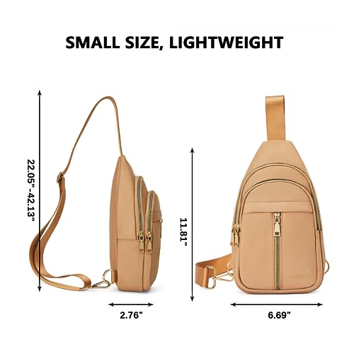 WESTBRONCO Sling Bag for Women Small Nylon Fanny Pack Lightweight Large-capacity Crossbody Bags3