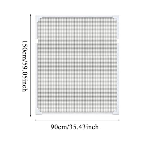 Mosquitera magnética de ventana sin taladro cortable de fibra de vidrio para oficina 7