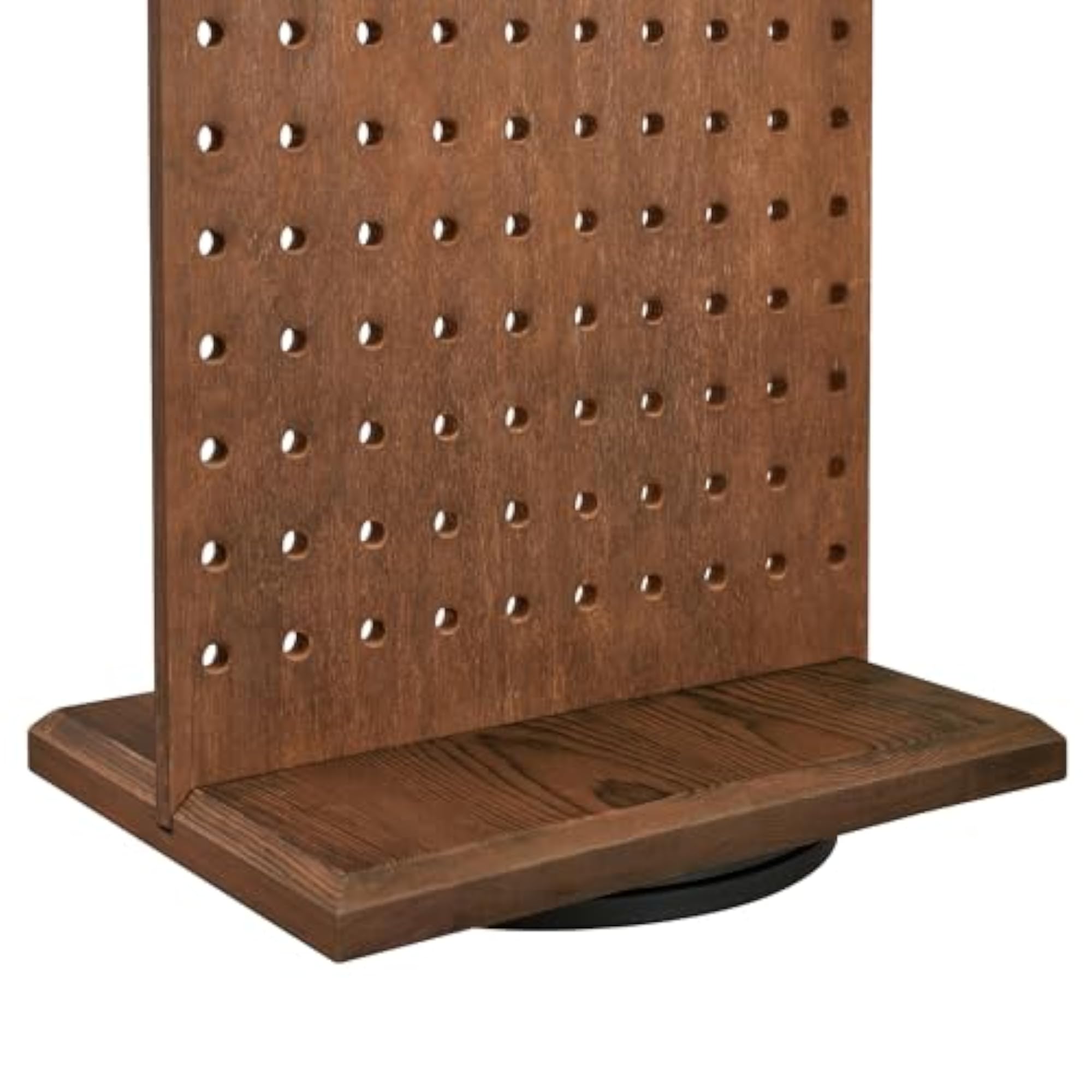 Wooden Rotating Two-Sided Jewelry Display Stand