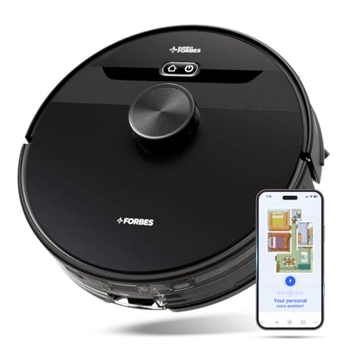 Eureka Forbes SmartClean Nuo, 5000Pa HyperSuction Robotic Vacuum Cleaner with LiDAR 3.0 Navigation & Home Mapping | Wet Mopping | 5-Hour Run Time | 5000mAh Battery | Smart App Control view 1