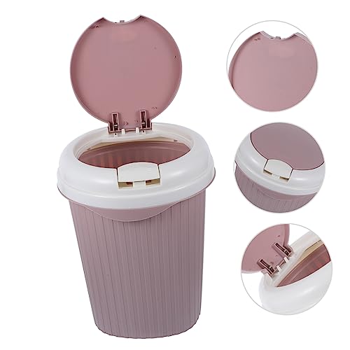 Mini caneca de basura rosa rectangular VALICLUD miniatura 3