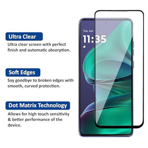 Image of AIBEX Military-Grade Gorilla Tempered Glass For Motorola Edge 60 Stylus /Moto G Stylus 2024 / Moto G Stylus 2025 (6.7 Inch) With Installation Kit | Edge to Edge Coverage | Easy Installation Kit
