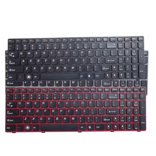 Clavier de rechange G580 Z580 compatible Lenovo pièces détachées PC portable noir